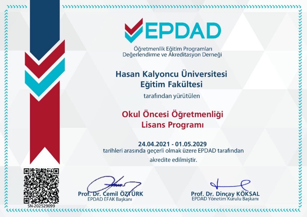 EPDAD akreditasyon sertifikası